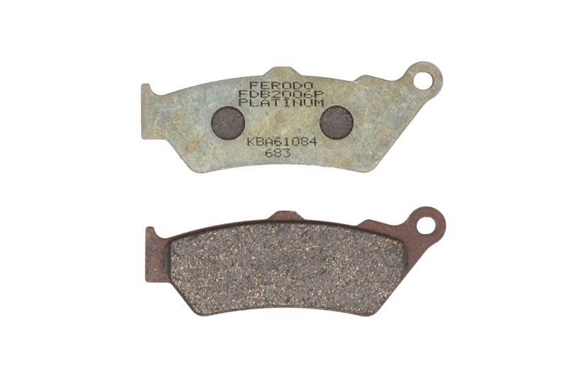 Set plăcuțe frână disc FERODO înălțime 40,0 mm, lungime 108,5 mm, spate, material Platină