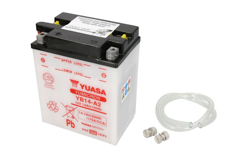 Baterie pornire YUASA 15,0 Ah, cantitate necesară de electrolit 0,9 l, înălțime 166,0 mm, lungime 134,0…