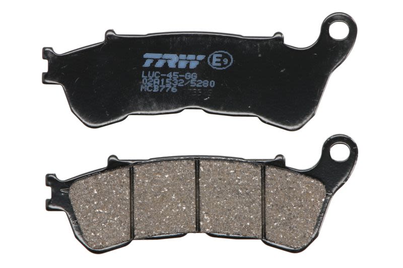 Set plăcuțe frână disc TRW înălțime 44,9 mm, lungime 117,6 mm, față, material Organic