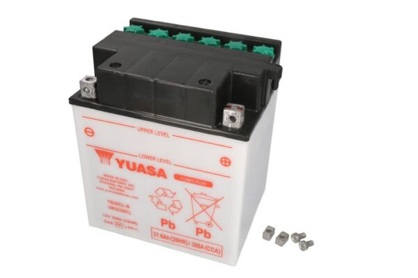 Baterie pornire YUASA 32,0 Ah, cantitate necesară de electrolit 1,7 l, înălțime 192,0 mm, lungime 168,0 mm