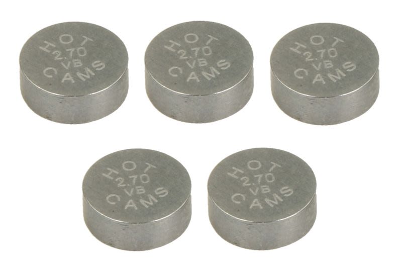 Set pastile reglaj joc supape 4 RIDE diametru 7,48 mm, tip motor 4T, grosime · Ø7,48 × 2,7 mm