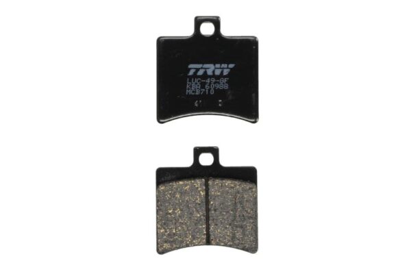 Set plăcuțe frână disc TRW înălțime 53,27 mm, lungime 50,6 mm, față, material Organic