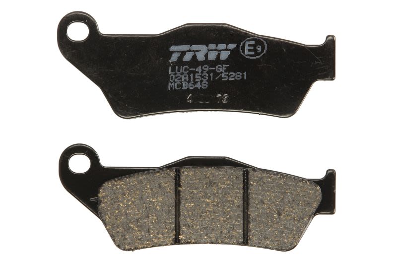 Set plăcuțe frână disc TRW înălțime 36,2 mm, lungime 94,0 mm, față, material Organic