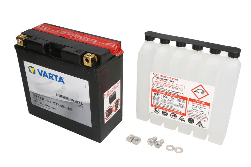 Baterie pornire VARTA 152 × 70 × 150 mm, 12 V, 12 Ah, 190 A, YT14B-BS
