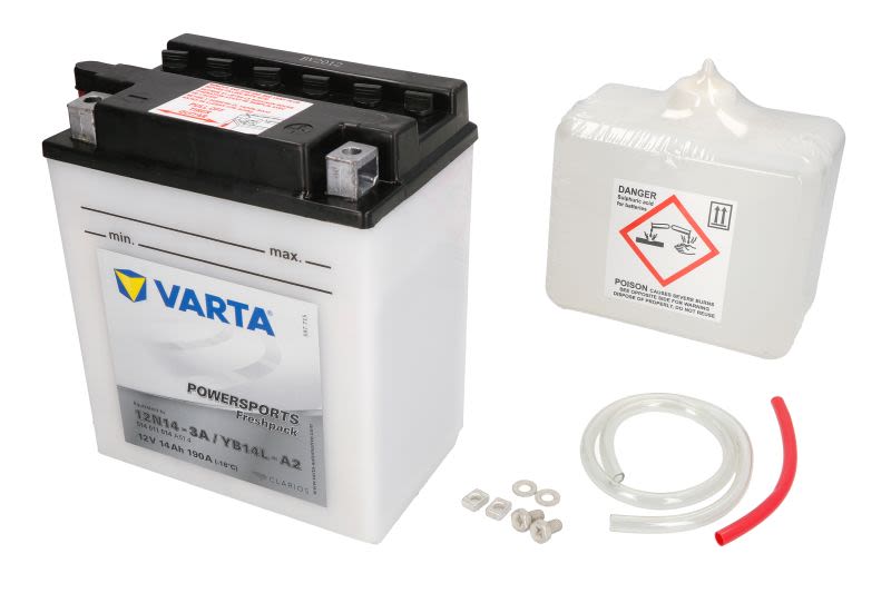 Baterie pornire VARTA 136 × 91 × 168 mm, 12 V, 14 Ah, 190 A, YB14L-A2