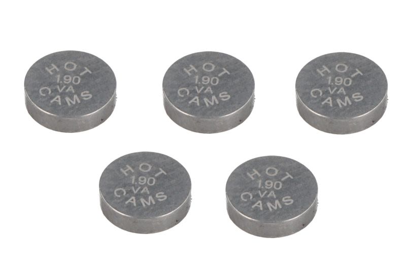 Set pastile reglaj joc supape 4 RIDE diametru 7,48 mm, tip motor 4T, grosime · Ø7,48 × 1,9 mm