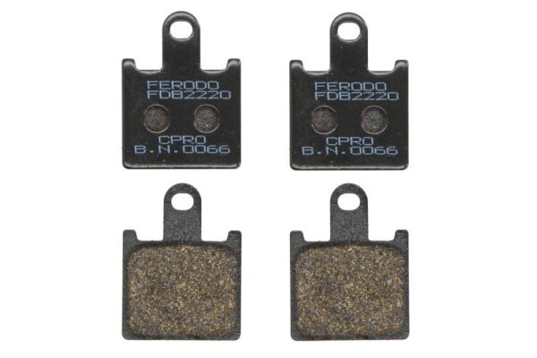 Set plăcuțe frână disc FERODO față, utilizare competiție, 50 × 37,9 × 9,5 mm pentru KAWASAKI ZX-6R 600 2007-2019