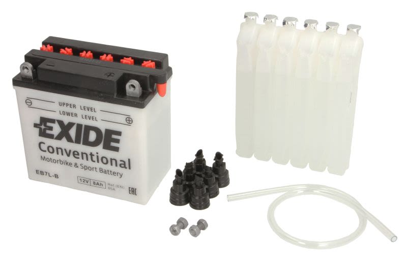 Baterie pornire EXIDE 135 × 75 × 133 mm, 12 V, 8 Ah, 85 A, YB7L-B
