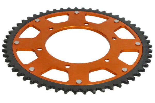 Foaie lanț SUPERSPROX spate, 55 dinți, aluminiu pentru CF MOTO MT; GAS GAS EC, MC; HUSABERG FC, FE, FS