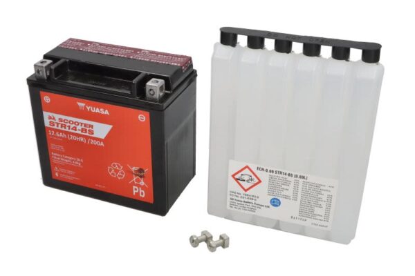 Baterie pornire YUASA 150 × 87 × 145 mm, 12 V, 12 Ah, 200 A