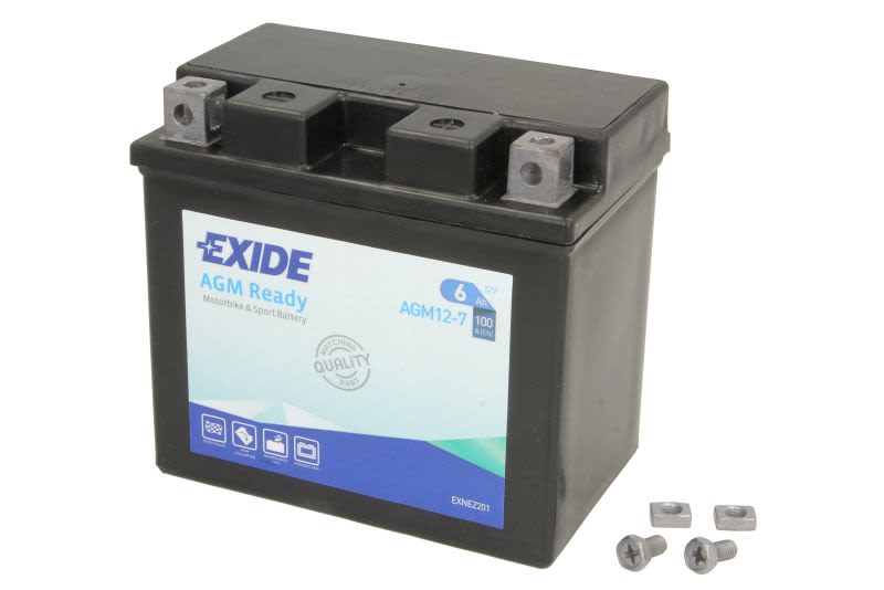 Baterie pornire EXIDE 6,0 Ah, înălțime 105,0 mm, lungime 113,0 mm, lățime 70,0 mm