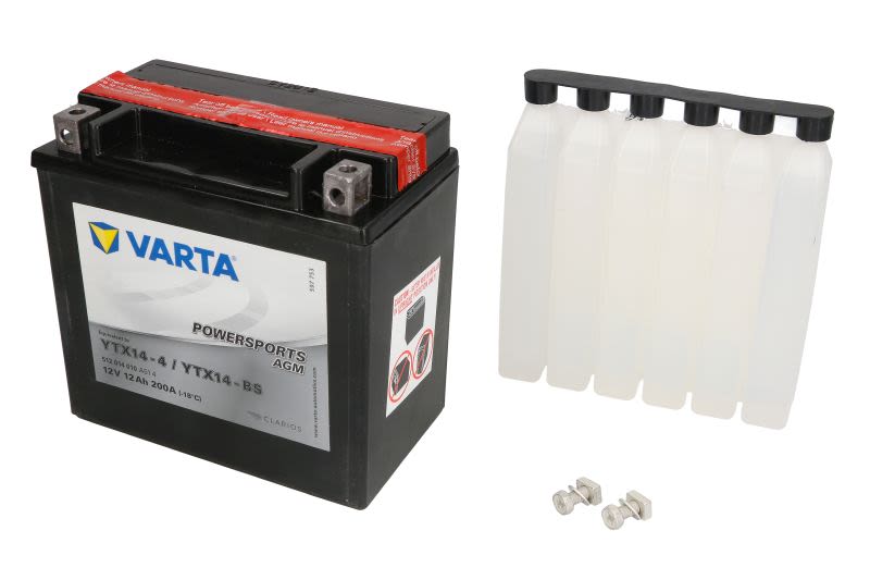 Baterie pornire VARTA 152 × 88 × 147 mm, 12 V, 12 Ah, 200 A, YTX14-BS