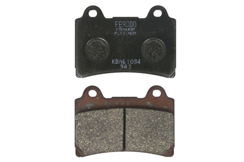 Set plăcuțe frână disc FERODO înălțime 54,8 mm, lungime 74,9 mm, față, material Platină