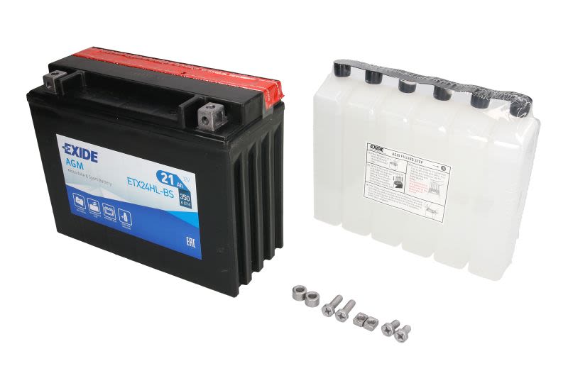 Baterie pornire EXIDE 205 × 87 × 162 mm, 12 V, 21 Ah, 350 A, YTX24HL-BS