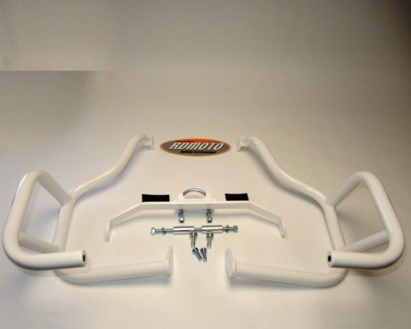 Bare protecție RDMOTO alb pentru SUZUKI DR 800 1988-2000
