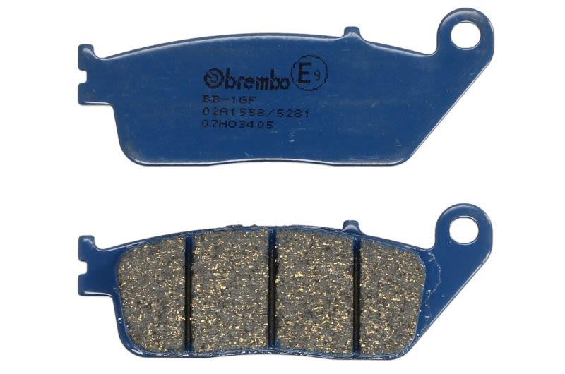 Set plăcuțe frână disc BREMBO față/spate, carbon, utilizare stradă, 38,9 × 102,1 × 10,4 mm
