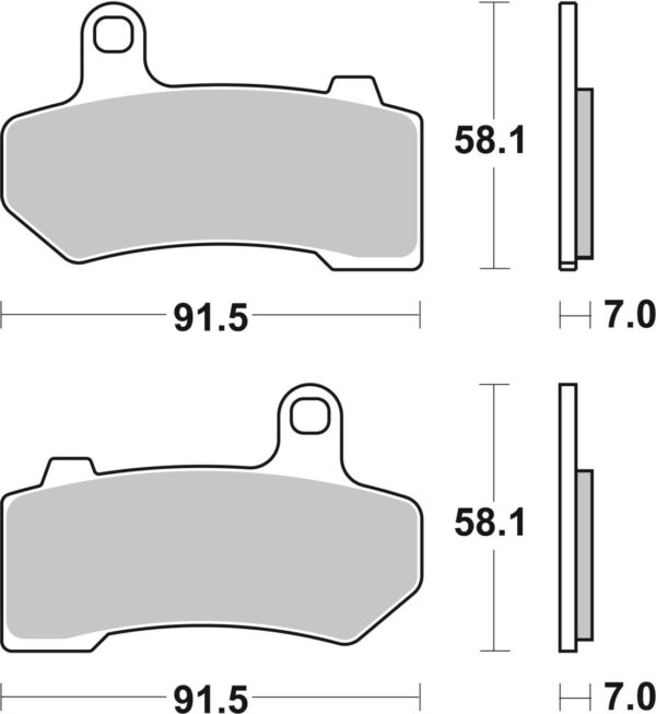 Set plăcuțe frână disc BREMBO pentru HARLEY-DAVIDSON CVO, ELECTRA GLIDE, NIGHT ROD, ROAD GLIDE, ROAD KING, STREET GLIDE · PMP-00019101