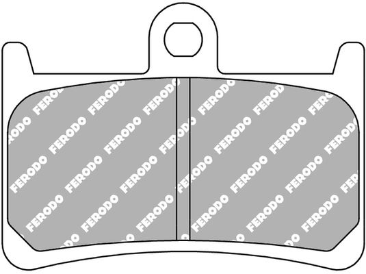 Set plăcuțe frână disc FERODO față, platină, 51 × 9,4 mm pentru YAMAHA FJR, FZ1, FZ6, MT-01, NIKEN, TDM, TRACER, XJR, XSR, YZF-R1, YZF-R6 600-1670 1998-2019