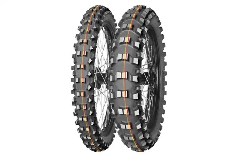 Anvelope moto off-road MITAS față, roșu, 42M 70/100-19
