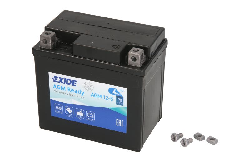 Baterie pornire EXIDE 115 × 70 × 105 mm, 12 V, 4 Ah, 70 A, YTX5L-BS