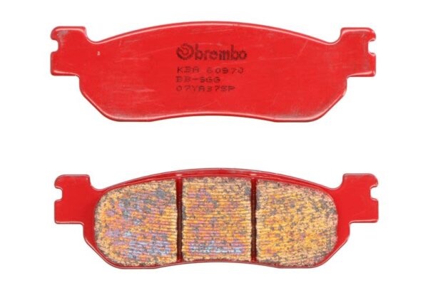 Set plăcuțe frână disc BREMBO spate, sinterizat SP, utilizare stradă, 31 × 99,6 × 9 mm pentru YAMAHA TW, YP, YZF-R1, YZF-R6 125-1000 1999-2003