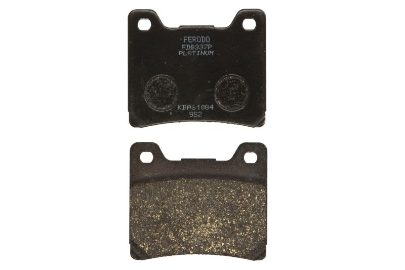 Set plăcuțe frână disc FERODO spate, platină P, utilizare stradă, 54,5 × 63,7 × 9,7 mm