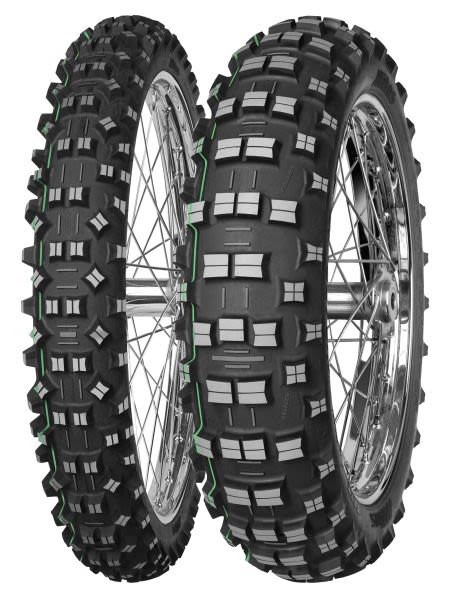 Anvelope moto off-road MITAS față, verde, 54R 90/90-21
