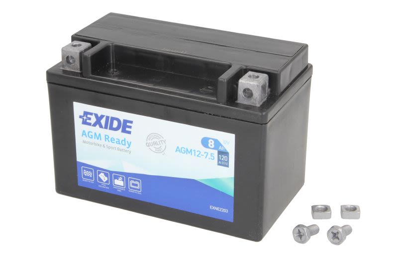 Baterie pornire EXIDE 150 × 87 × 105 mm, 12 V, 8 Ah, 120 A, YTX9-BS