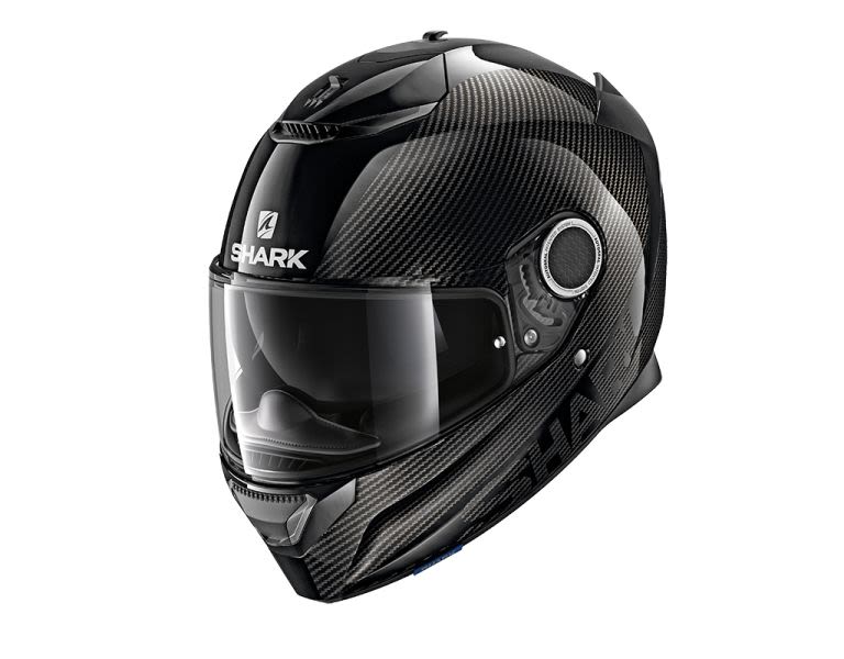Cască integrală SHARK negru, carbon · SPARTAN CARBON SKIN